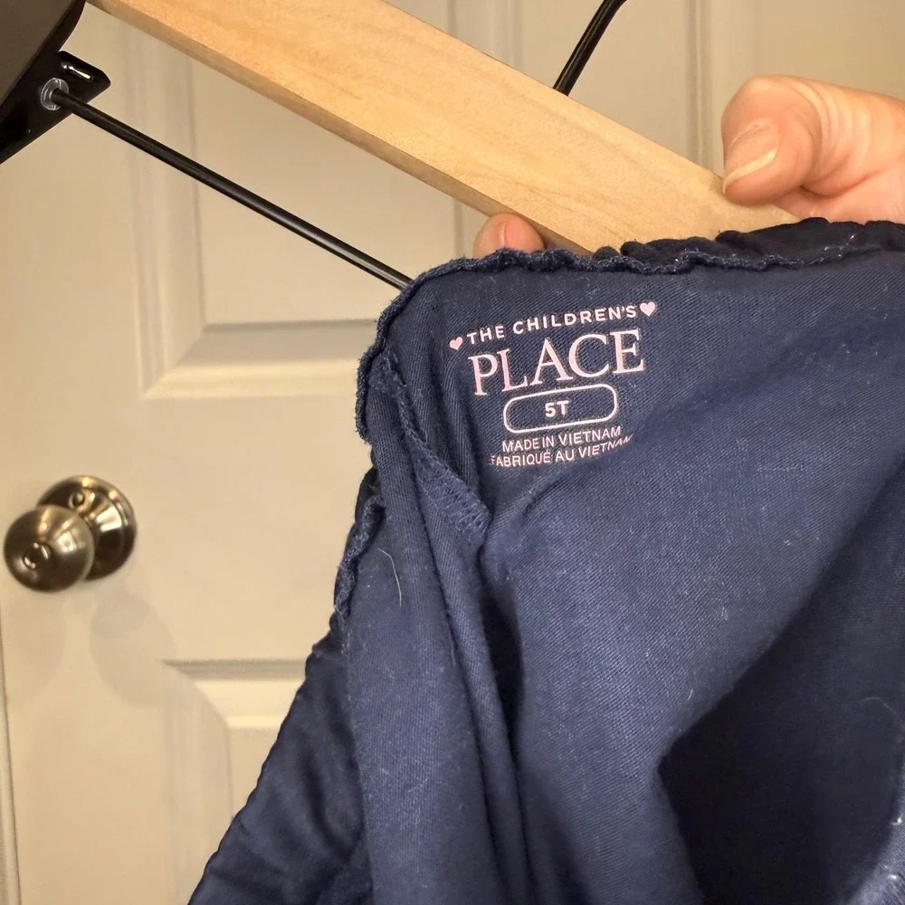 The Childrens Place Girls Navy Blue Nautical Button Front Skort Size‎ 5T